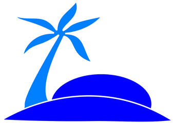 Palm Tree Fronds Island - Free Vector Graphic On Pixabay Palm Beach Blue Clipart Transparent Png