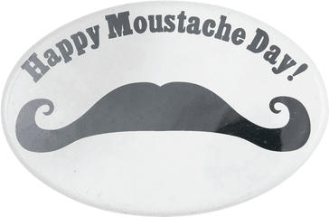 Happy Moustache Day Busy Beaver Button Museum - Illustration Png