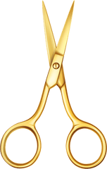 Png Transparent Images Free Download - Transparent Background Gold Scissors Png