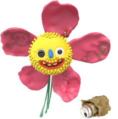 Fuzzy Daisy - Artificial Flower Png