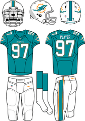 Miami Dolphins Home Uniform - Jacksonville Jaguars Cool Uniforms Png