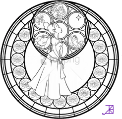 Free Png Disney Mandala Coloring Pages Image With - Disney Stained Glass Coloring Pages