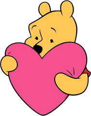 Download Hd Winnie The Pooh Heart Transparent Png Image - Heart Winnie The Pooh Love