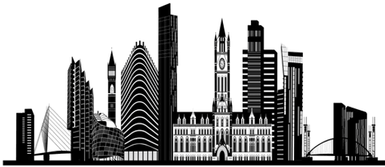 Manchester Skyline Silhouette - Transparent Png U0026 Svg Vector Manchester Silhouette