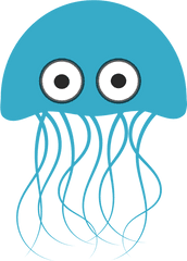 Jelly Fish Are They Edible - Cartoon Jellyfish Transparent Background Png