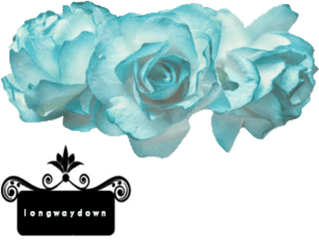 Download Transparent Flower Crown Blue - Flower Crown Png Light Blue Flower Crown Png