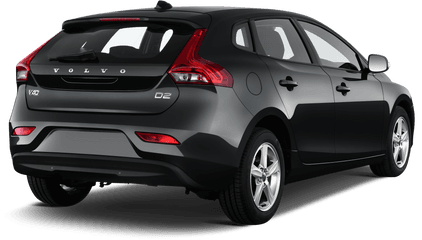 Download Volvo V40 Company Car Rear - Car Back View Png