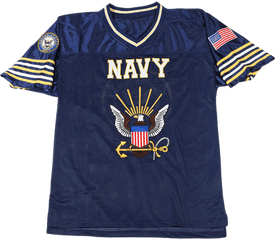 Jwm 03826 Navy Football Jersey With - Navy Midshipmen Football Png