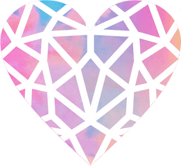 Hearts - Geometric Modern Heart Png