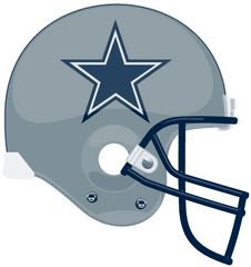 Download Carolina Panthers Helmet Logo Clipart - Dallas Dallas Cowboys Helmet Free Clipart Png