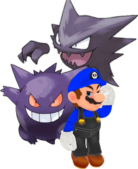 Gengar Haunter Smg4 Pokemon Sticker By Eidelrivera - Pokemon Gengar Png