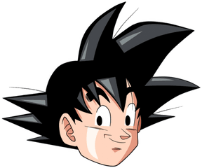 Download Kepala Anime Png Transparent - Goku Face Png