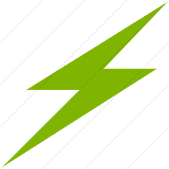 Iconsetc Simple Green Broccolidry Lightning Icon - Vertical Png