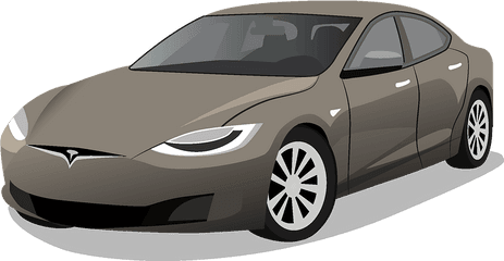 Tesla Model S Clipart - Tesla Clipart Png