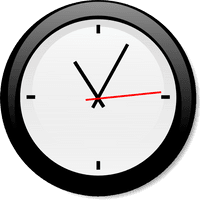 Wall Vector Black Clock PNG Image High Quality