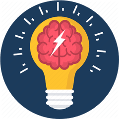 Brain Creative Idea Lightbulb Spark - Restuarant Png