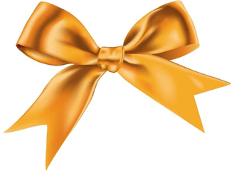 Golden Bow Ribbon Png Picture - Ribbon Vector