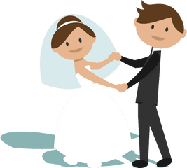 String Art - Bride And Groom Clipart Transparent Background Png