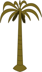 Coconut Palm Tree Clip Art - Palm Tree Clip Art Png