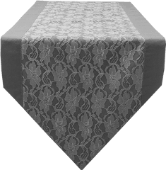 Lace Border Pointed Runner Shadow - Direct Linen Table Png