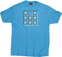 Minecraft - Diamond Crafting Turquoise Male Tshirt Active Shirt Png