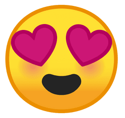 Smiling Face With Heart Eyes Icon Noto Emoji Smileys - Heart Eyes Emoji Transparent Background Png