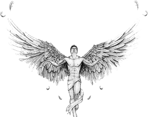 Angel Tattoos Png Transparent Images - Danish Zehen Tattoo Png