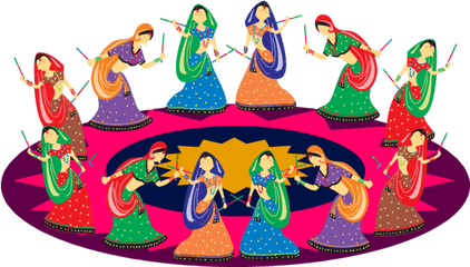 Party Supply Nativity Scene Hat - Group Garba Dance Clipart Png