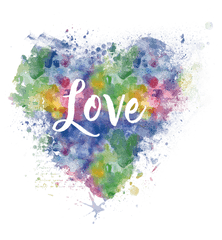 Download Transparent Png Love Heart Here - Watercolor Watercolour Love Heart Painting