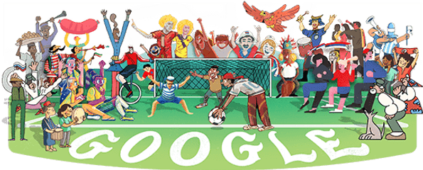 World Cup 2018 - World Cup 2018 Google Doodle Png