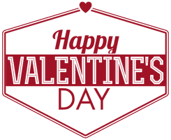 Text Valentines Day Red PNG File HD
