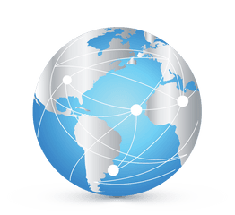 Globe Logo Png Transparent - Design Globe Network Logo