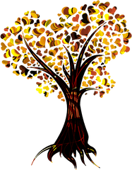 Fall Tree Png - Transparent Tree Of Heart