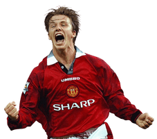 United Beckham Football David Player Fc Manchester - Free PNG