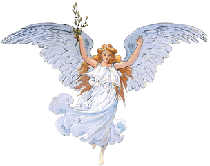 Vintage Peace Angel Png Transparent Background