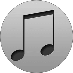 Itunes Icon - Transparent Background Eighth Note Png