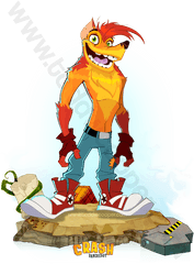 Crash Bandicoot - Crash Bandicoot Ripper Roo Png