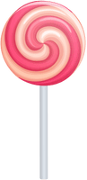 Pink Swirl Lollipop Candy Free PNG HQ