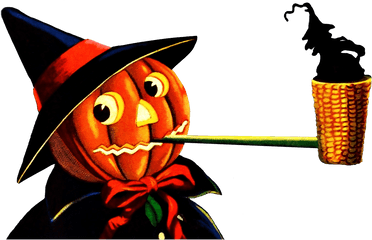 Jack - Old Halloween Greeting Card Png