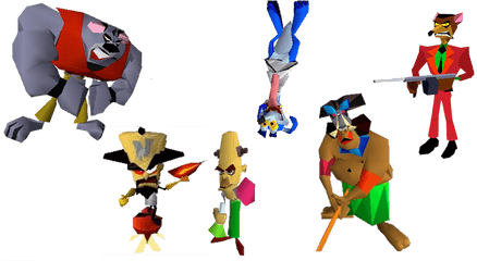 Crash Bandicoot Bosses Quiz - By Jacencamden Crash Bandicoot Characters Bosses Png