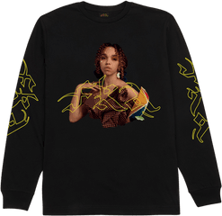 Magdalene Tour Ls Tee Black - Fka Twigs Magdalene Merch Png