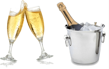 Champagne Png Transparent Images - Champagne Bottle And Glasses Png