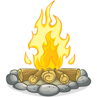 Vector Campfire PNG Download Free