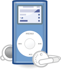 Ipod Clipart Blue - Ipod Png