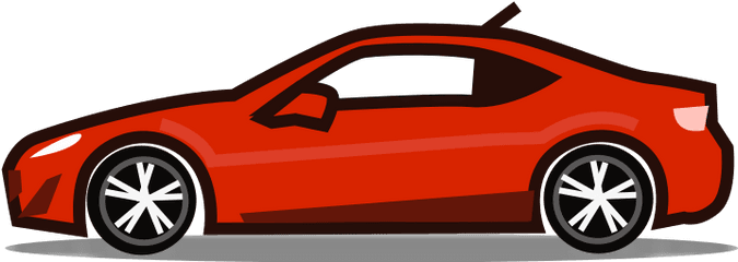 Phantom Open Emoji 1f697 - Sport Car In Red Background Png