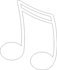 Download White Music Notes Png - White Music Note Png