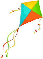 Kite Colorful PNG Download Free