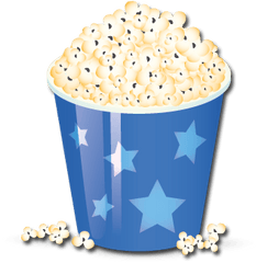 Png Background - Blue Popcorn Png