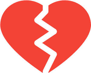 Free Icon Broken Heart - Broken Heart Vector Transparent Png