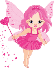 Fairies Clipart Baby Fairy Transparent - Princess Cartoon Baby Girl Png